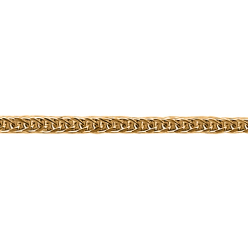 22K Yellow Gold Spiga Necklace 20 Inches 2.25 Grams