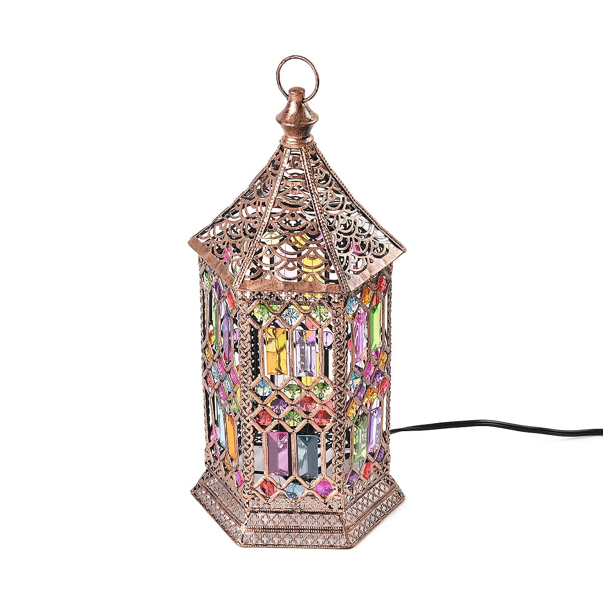 Dark Gold Color Multi Color Acrylic Table Lamp (E26 Holder) image number 0