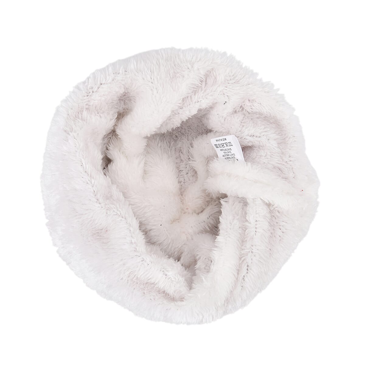 Livmore USB Rechargeable Waterproof LED Lighted Beanie Cap with Sherpa Lining and with Faux fur Bubble - Red image number 5