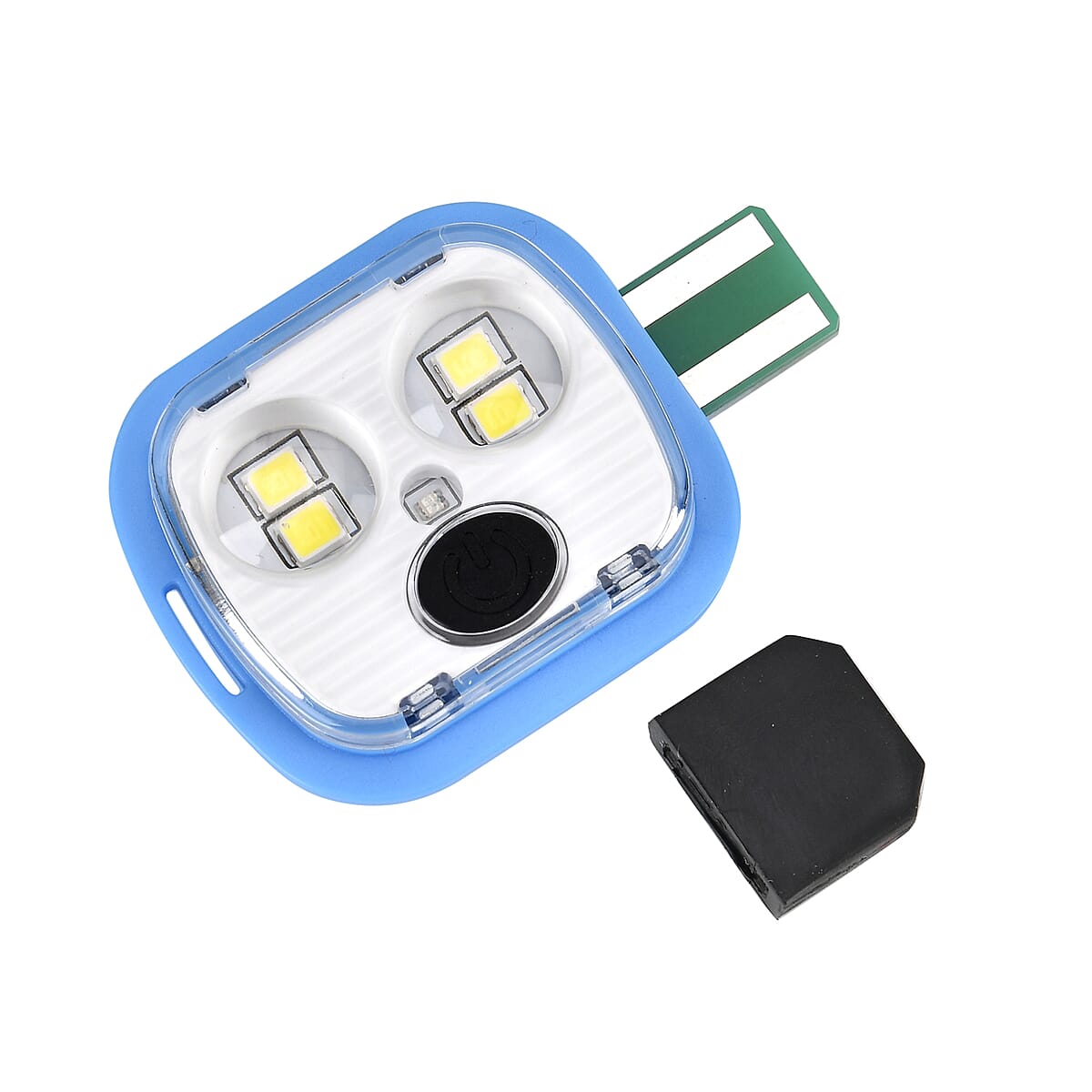 Doorbuster USB Rechargeable Waterproof LED Lighted Beanie Cap with Sherpa Lining and with Faux fur Bubble - White image number 5