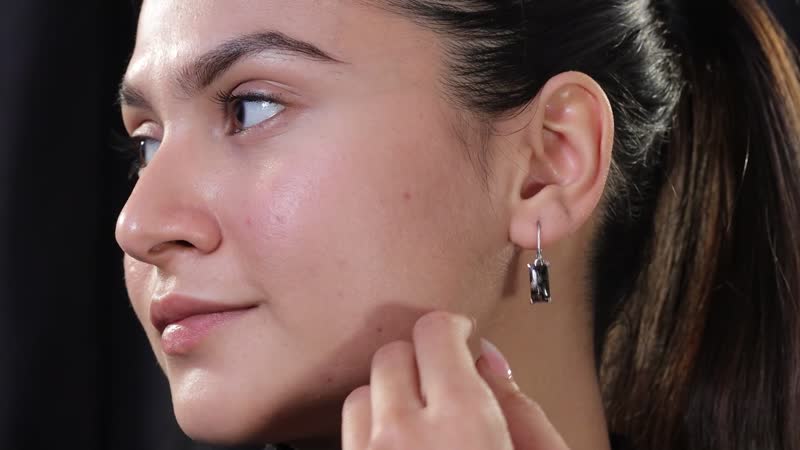 Matrix Silver Shungite 3.75 ctw Lever Back Earrings in Stainless Steel