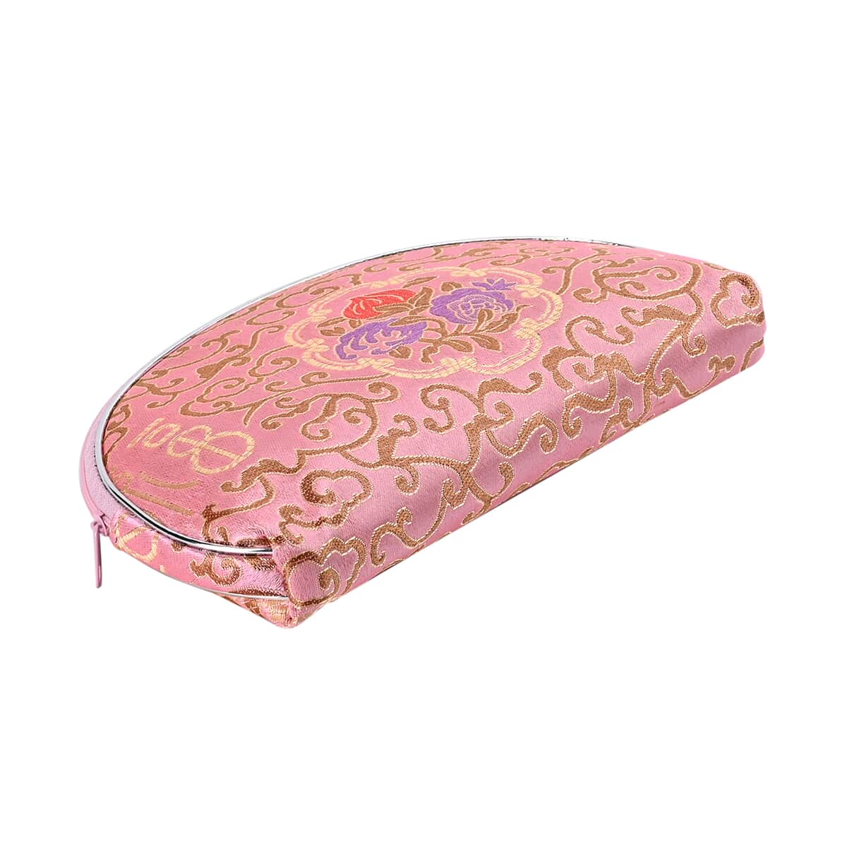 Set of 10 Pink Multi-Purpose Jewelry Bag with Zipper (8.7"x5.7", 6.9"x4.7", 5.5"x3.9", 4.3"x3.5", 3.5"x2.9") image number 2