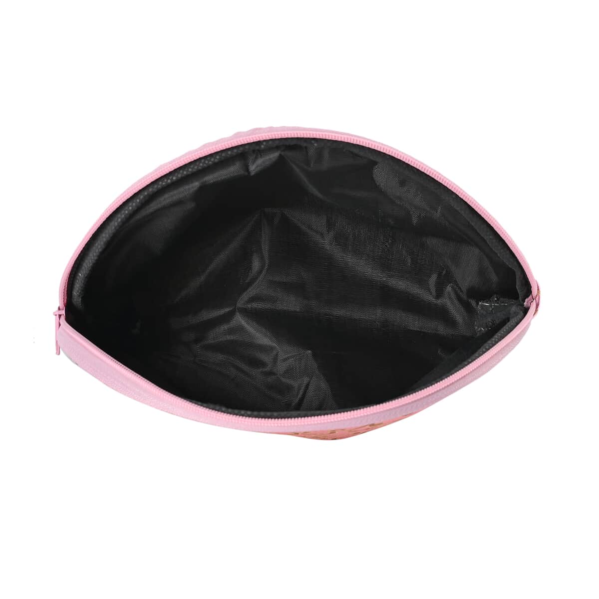 Set of 10 Pink Multi-Purpose Jewelry Bag with Zipper (8.7"x5.7", 6.9"x4.7", 5.5"x3.9", 4.3"x3.5", 3.5"x2.9") image number 4