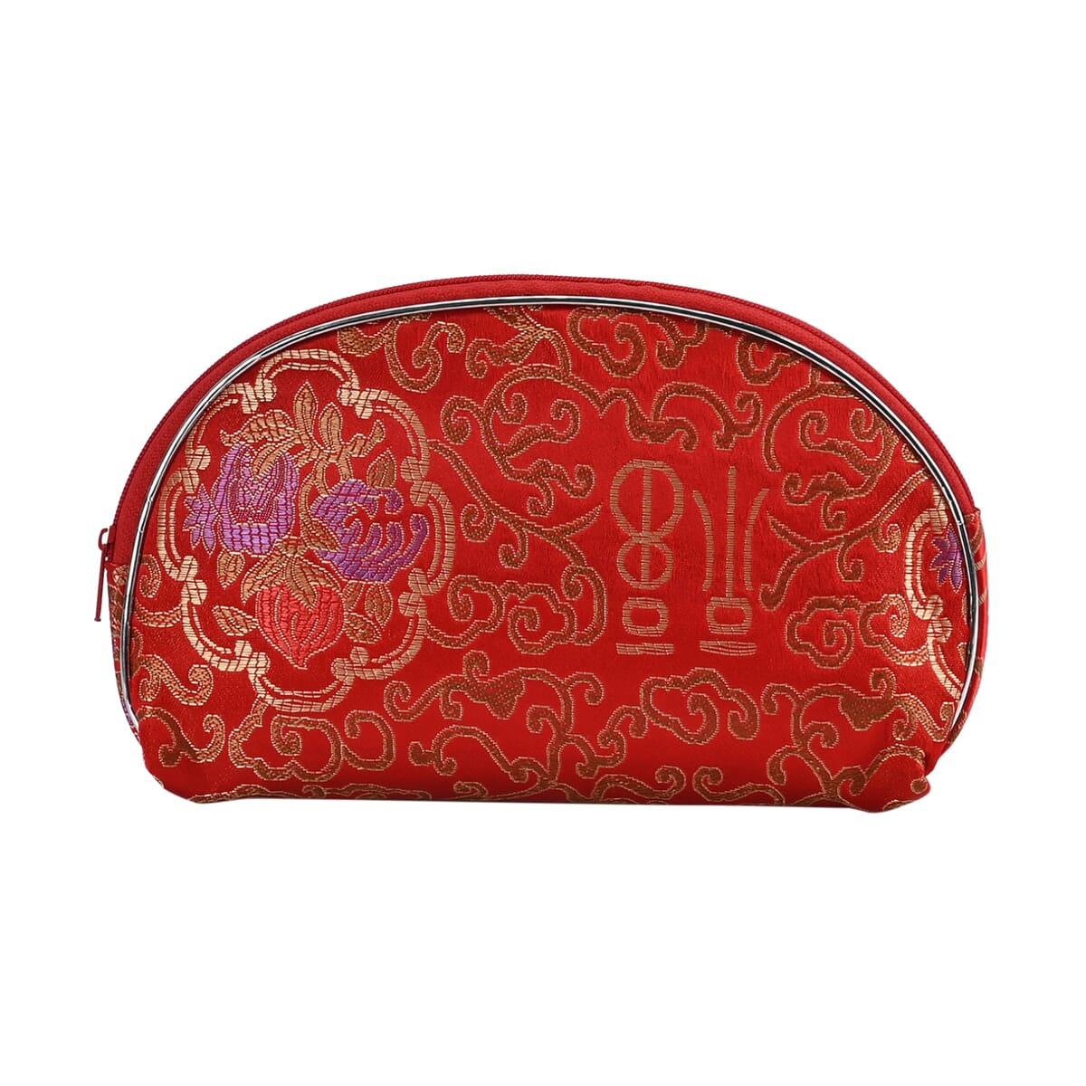 Set of 10 Red Multi-Purpose Jewelry Bag with Zipper image number 1