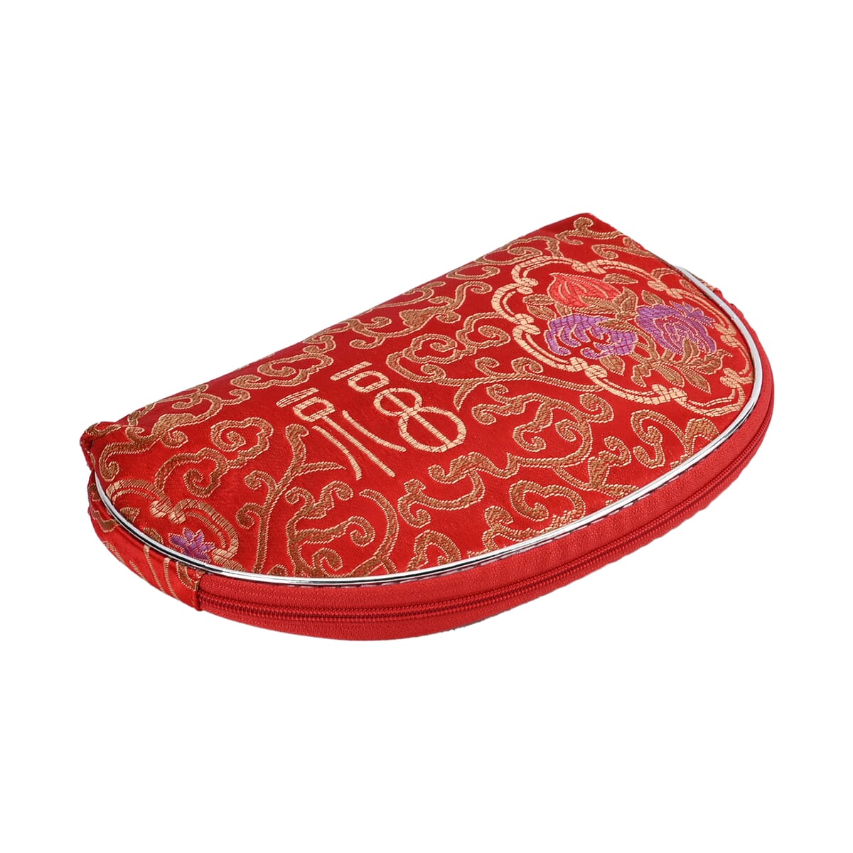 Set of 10 Red Multi-Purpose Jewelry Bag with Zipper image number 3