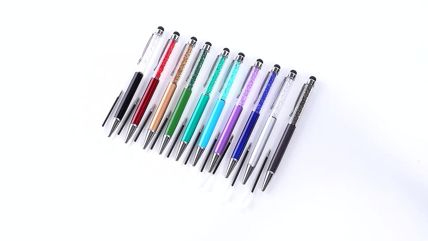 Set of 10 Multi Color Ball Point Pen with 5 Refills