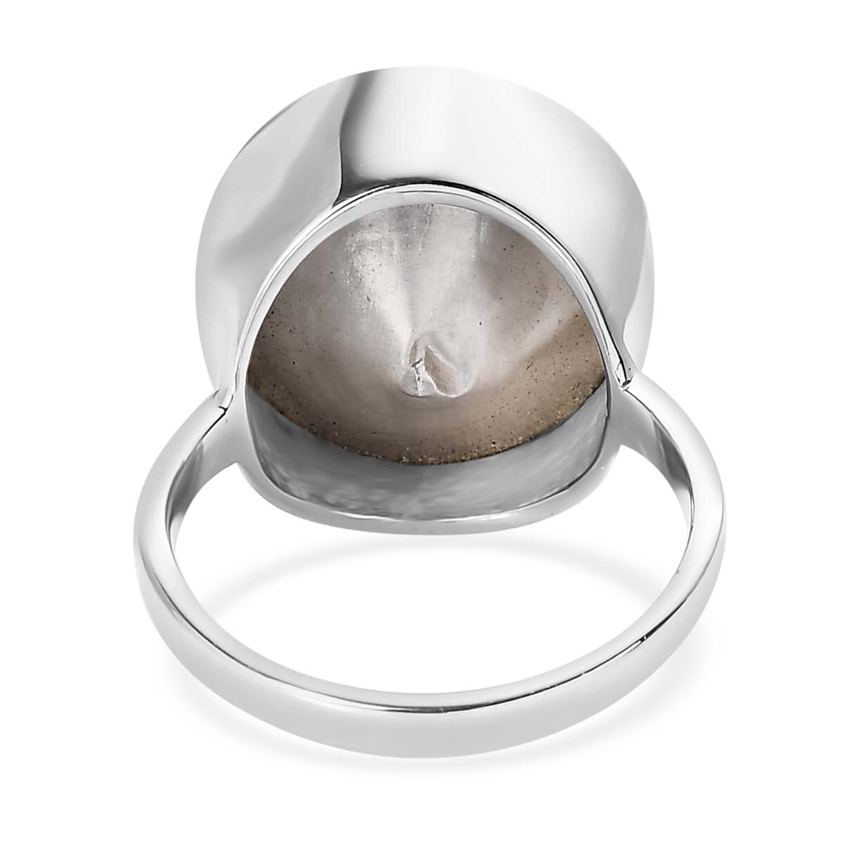 Polki Moissanite Solitaire Ring in Platinum Over Sterling Silver 2.00 ctw image number 4
