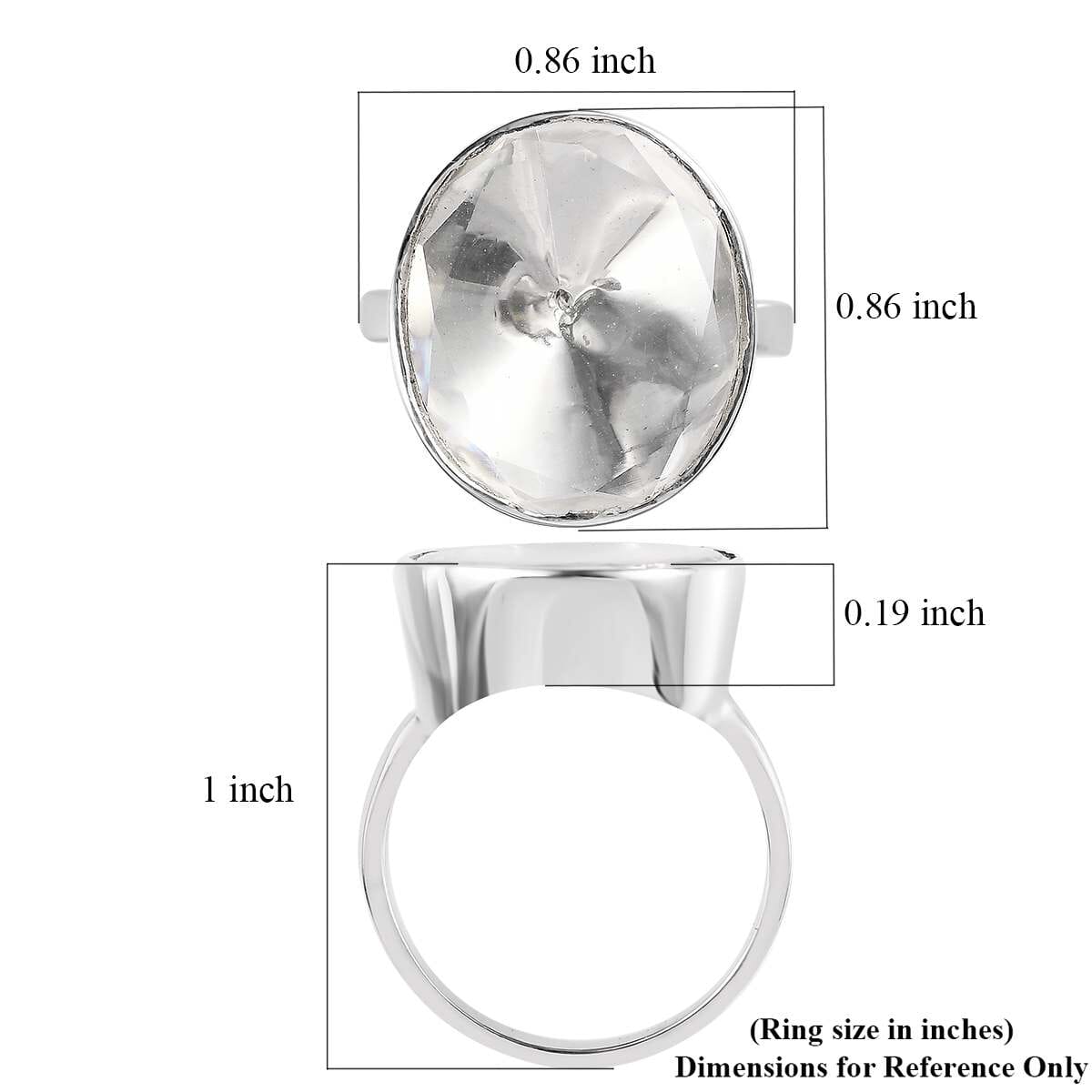 Polki Moissanite Solitaire Ring in Platinum Over Sterling Silver 2.00 ctw image number 5