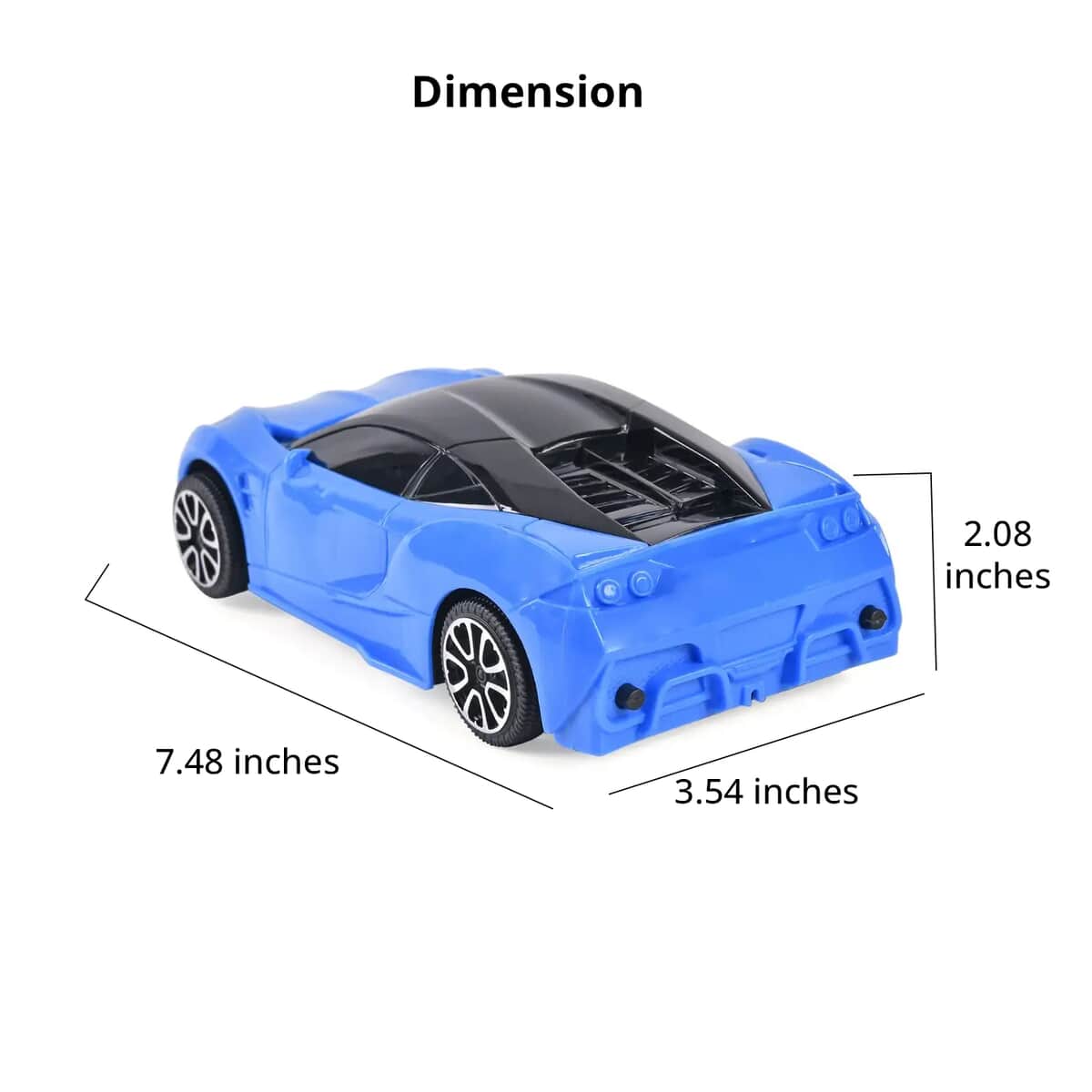 Blue 4 Channels RC Stunt Car with Lights and Remote Control, Kids Stunt Car Toy For Birthday Gift (3xAA for Car, 2xAA for Controller Battery Not Included) image number 5