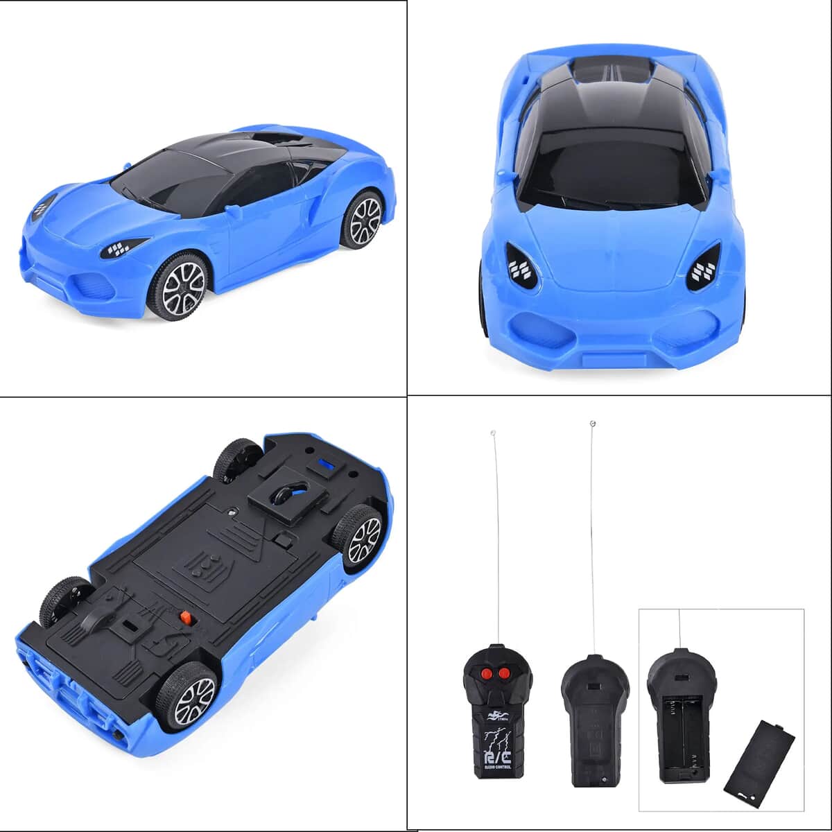 Blue 4 Channels RC Stunt Car with Lights and Remote Control, Kids Stunt Car Toy For Birthday Gift (3xAA for Car, 2xAA for Controller Battery Not Included) image number 6