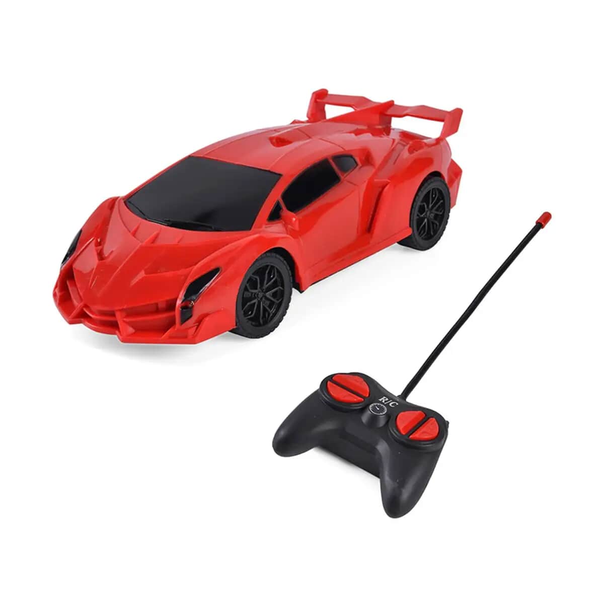 Red 4 Channels Toy Car with LED Light (3xAA for Car, 2xAA for controller Not Included) image number 0