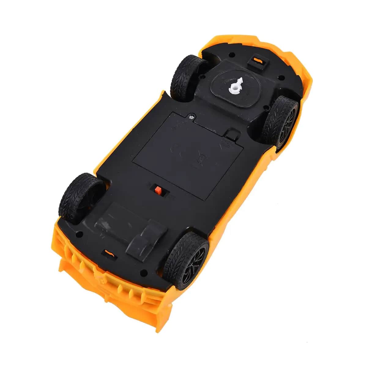 Yellow 4 Channels Toy Car with LED Light (3xAA for Car, 2xAA for controller Not Included) image number 5