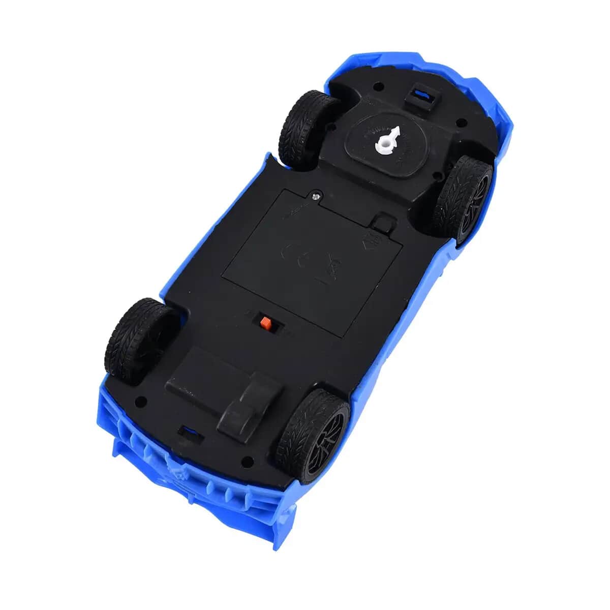 Blue 4 Channels Toy Car with LED Light (3xAA for Car, 2xAA for controller Not Included) image number 5