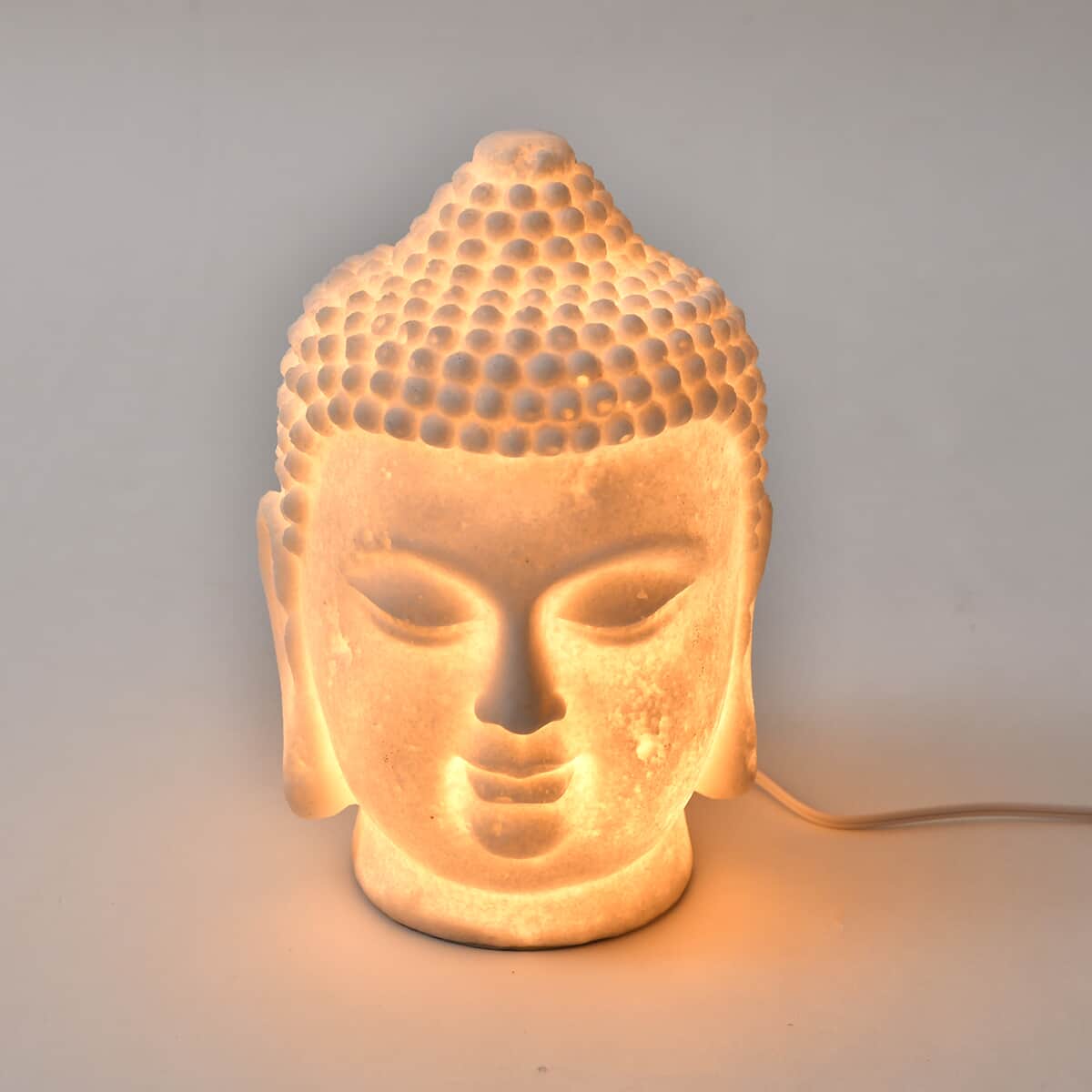 Polyresin Buddha Head Texture Pattern Lamp image number 0