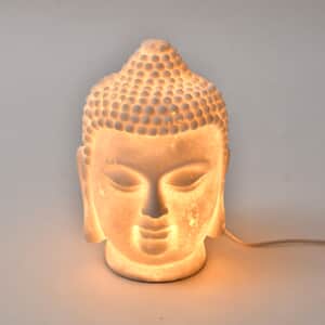 Polyresin Buddha Head Texture Pattern Lamp