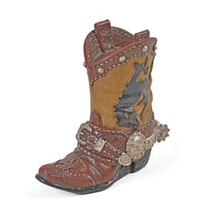 Polyresin Horse Pattern Boot Lamp