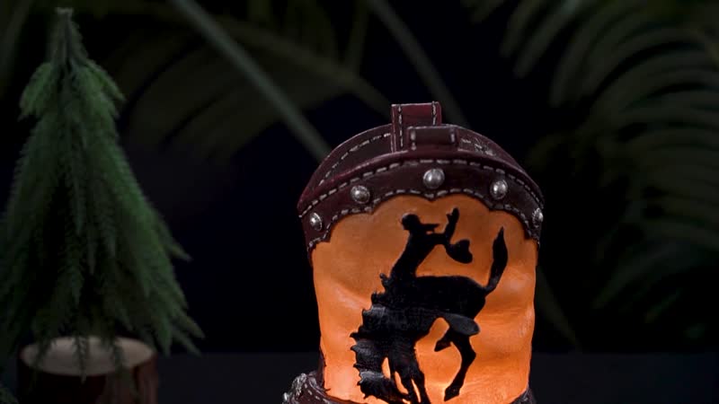 Polyresin Boot Lamp (10.03"x3.97"x8.74")