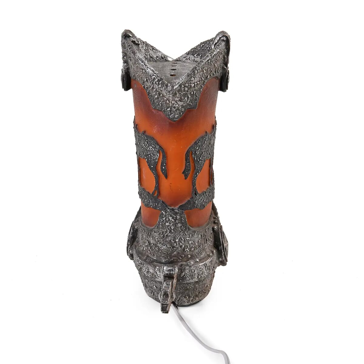Polyresin Cross Pattern Boot Lamp image number 6