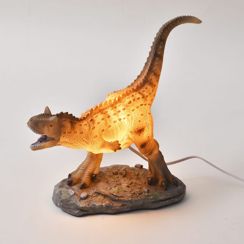 Polyresin Dinosaur Lamp with Base