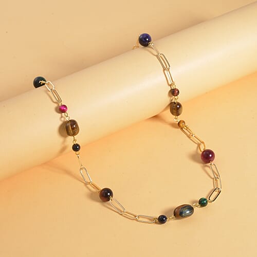 Multi Color Tiger's Eye - Product card gallery slide 2 (9431775445247)