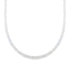 Certified & Appraised Iliana 18K Yellow Gold AAA Rainbow Moonstone Beaded Necklace 18 Inches 105.00 ctw