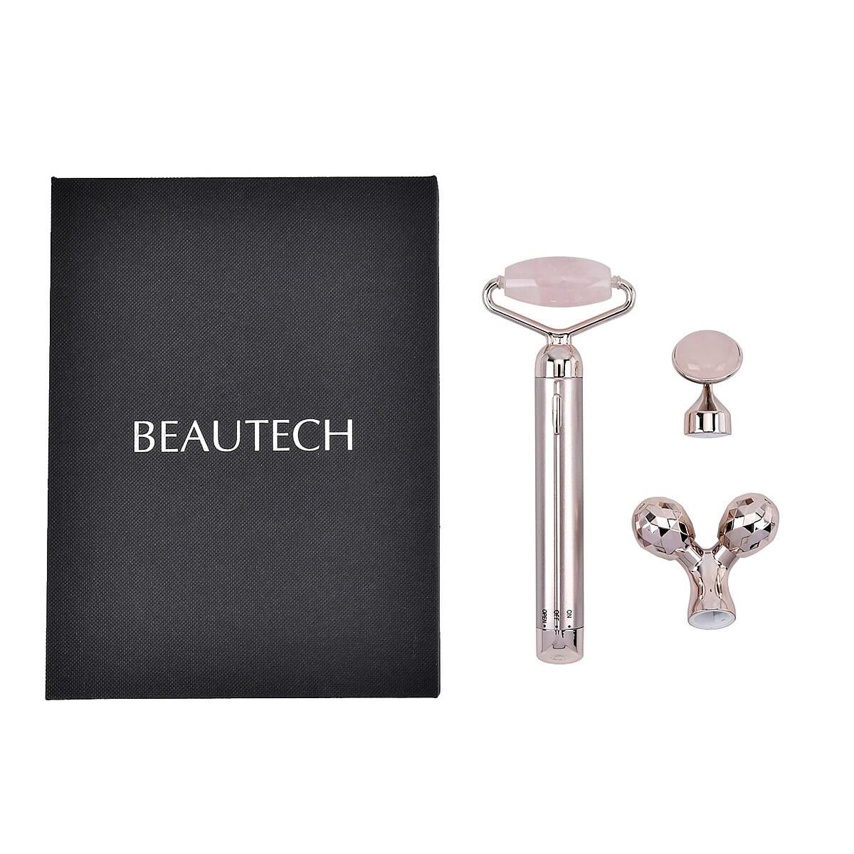 3-in-1 Electric Rose Quartz Vibration Massager Roller (1xAA Batteries Not included) image number 2