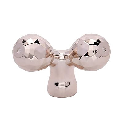 3-in-1 Electric Rose Quartz Vibration Massager Roller (1xAA Batteries Not included)