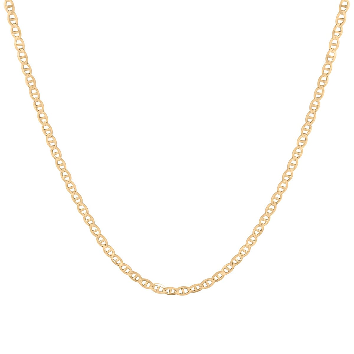 10K Yellow Gold 1.5mm Mariner Pendant Chain 20 Inches image number 0