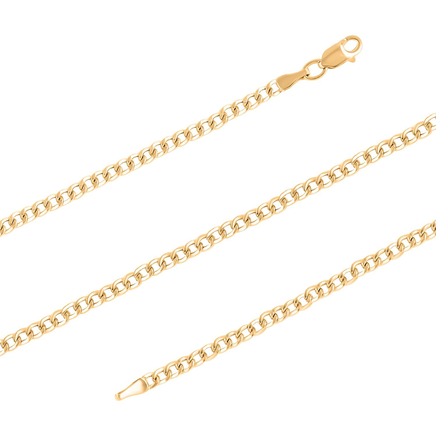 14K Yellow Gold 2mm Cuban Chain Necklace 22 Inches 1.9 Grams