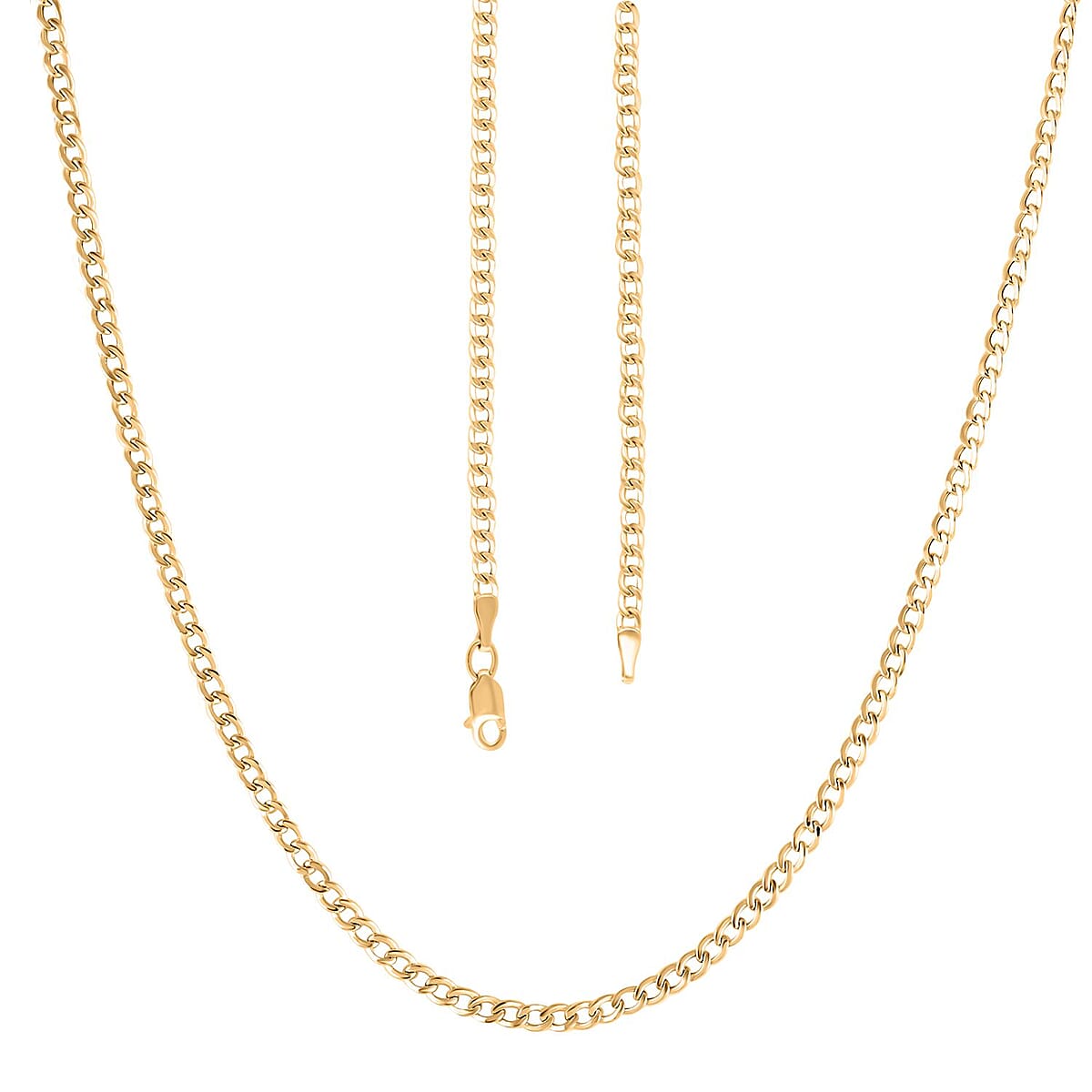 14K Yellow Gold 2mm Cuban Chain Necklace 22 Inches 1.9 Grams image number 3