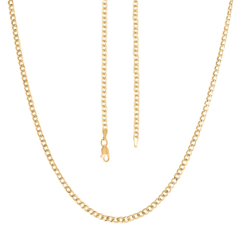 14K Yellow Gold 2mm Cuban Chain Necklace 22 Inches 1.9 Grams