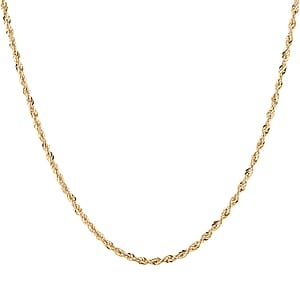 10K Yellow Gold Rope Chain Necklace, Rope Necklace, Gold Chain, Gold Necklace, 20 Inch Chain Necklace, Gold Gifts, Gold Jewelry 1.5mm 1.30 Grams