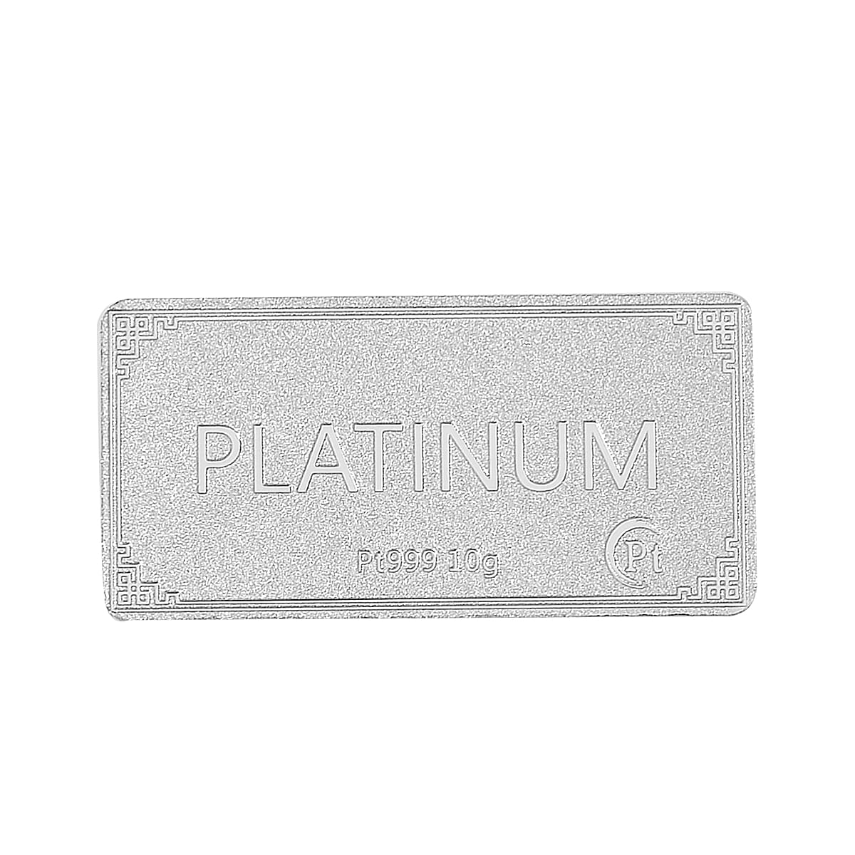 999 Platinum Bar 17.5x35x0.76mm 10 Grams