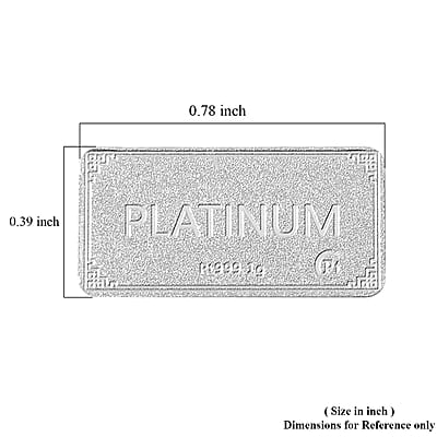 999 Platinum Legacy Bar 10x20x0.23mm 1 Grams