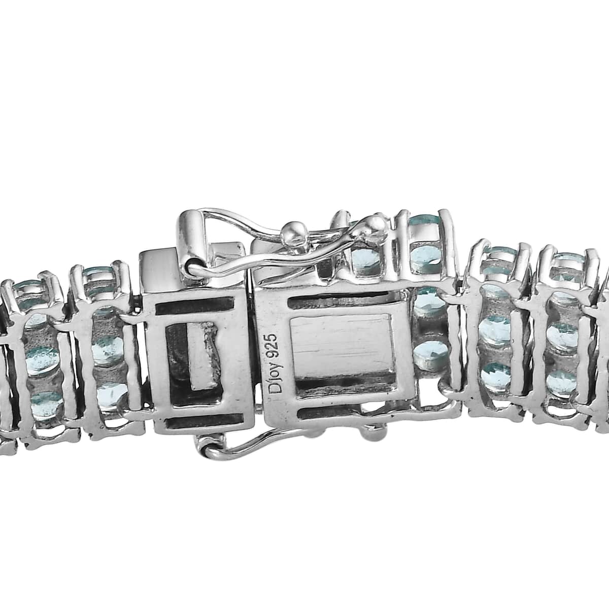 Green Apatite Three-Row Tennis Bracelet in Platinum Over Sterling Silver (7.25 In) 19.85 ctw image number 3