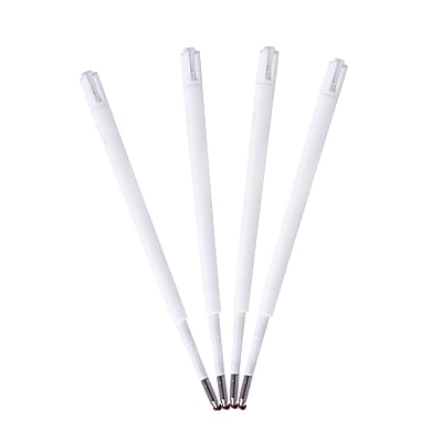 Livmore Set of 4 Silver, Gold, Gun and Rose Gold Color Crystal Pens with 4 Refills