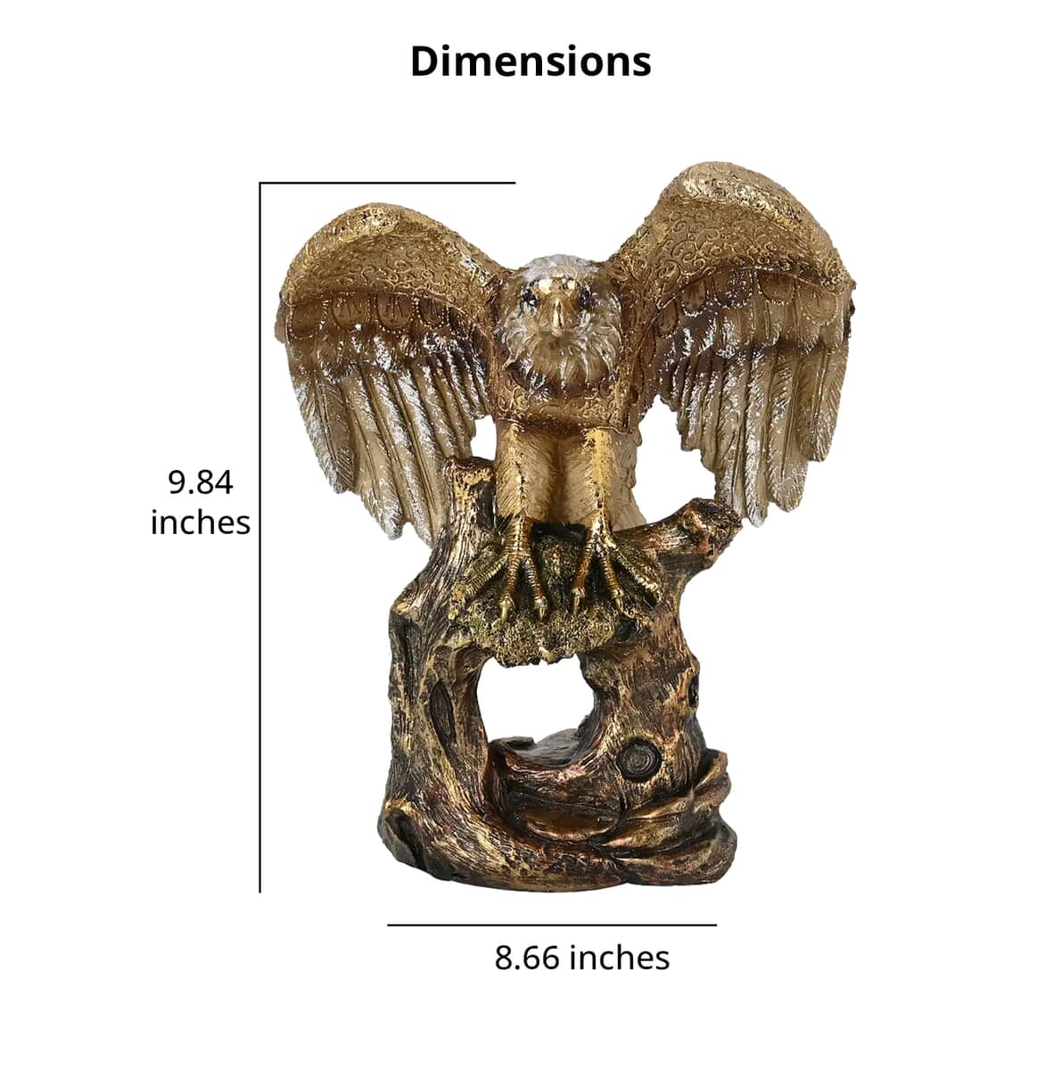 Polyresin Eagle Statue Decoration image number 4