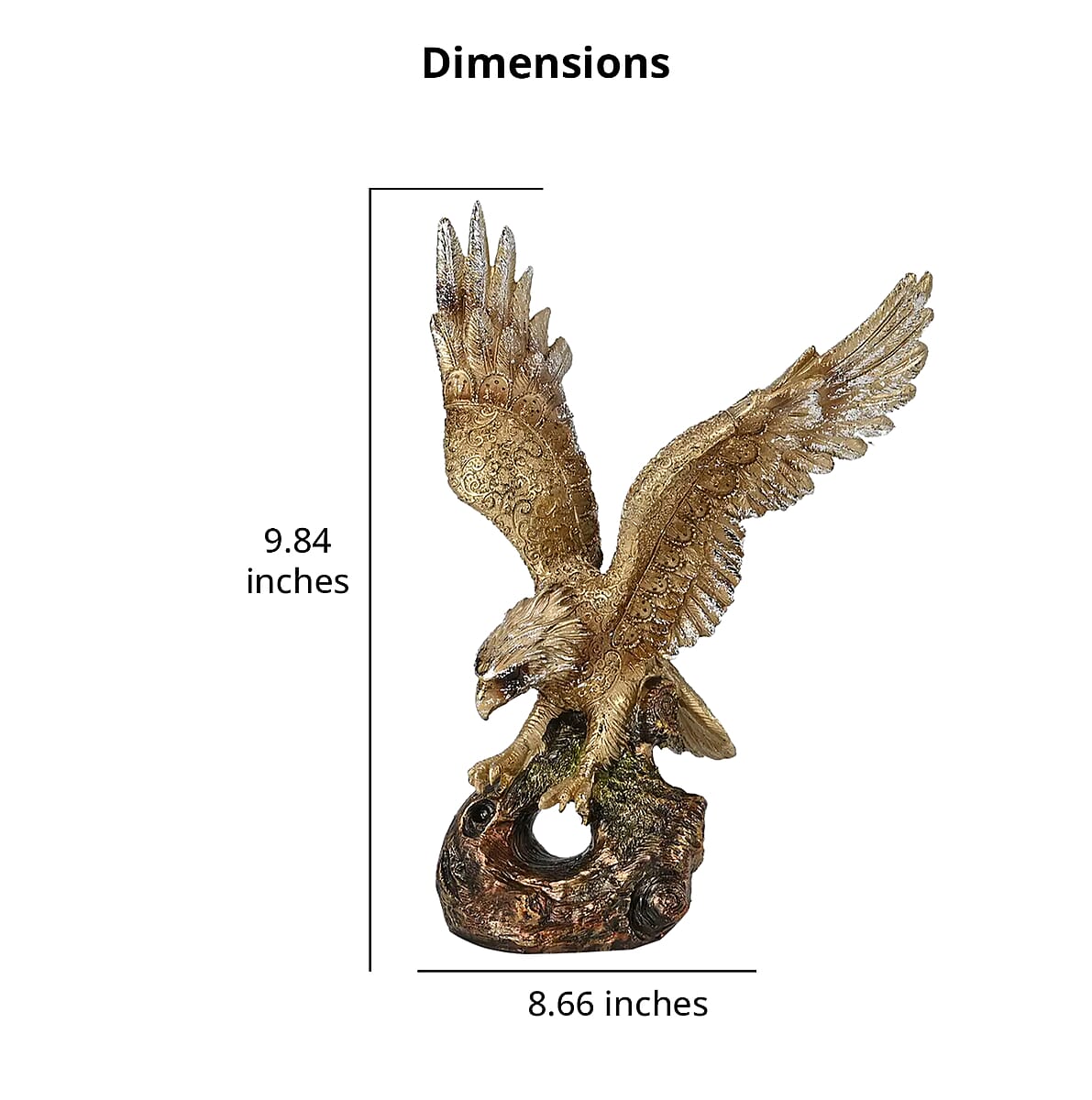 Polyresin Eagle Statue Decoration image number 4