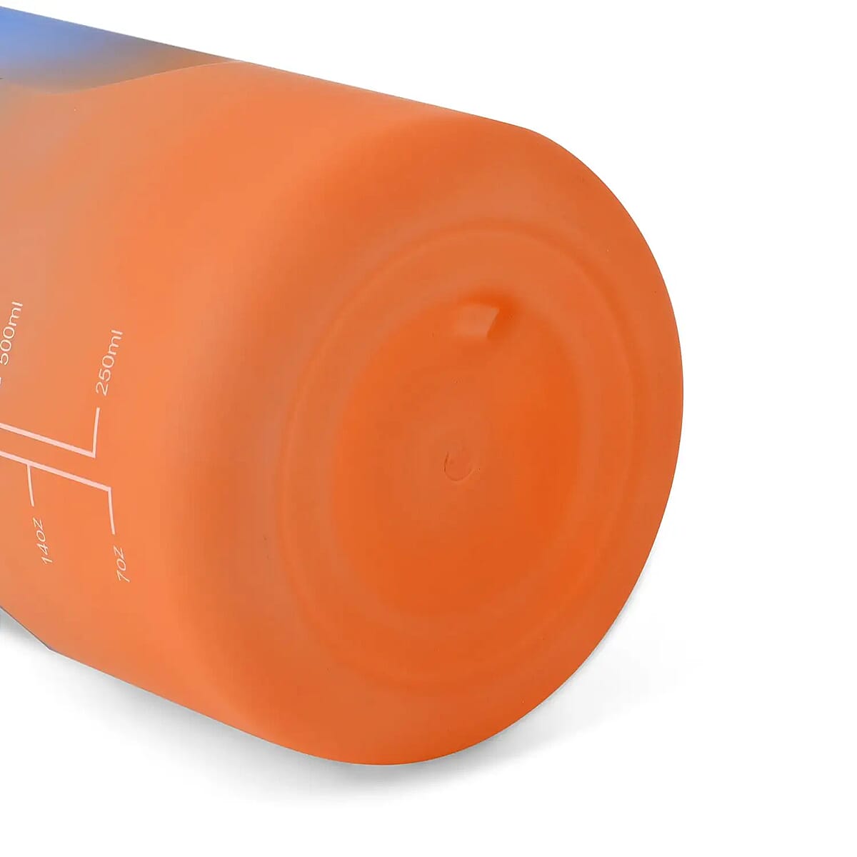 Plastic Sport Water Bottle with Portable Handle 2 Color Rubber Coating 64oz image number 5