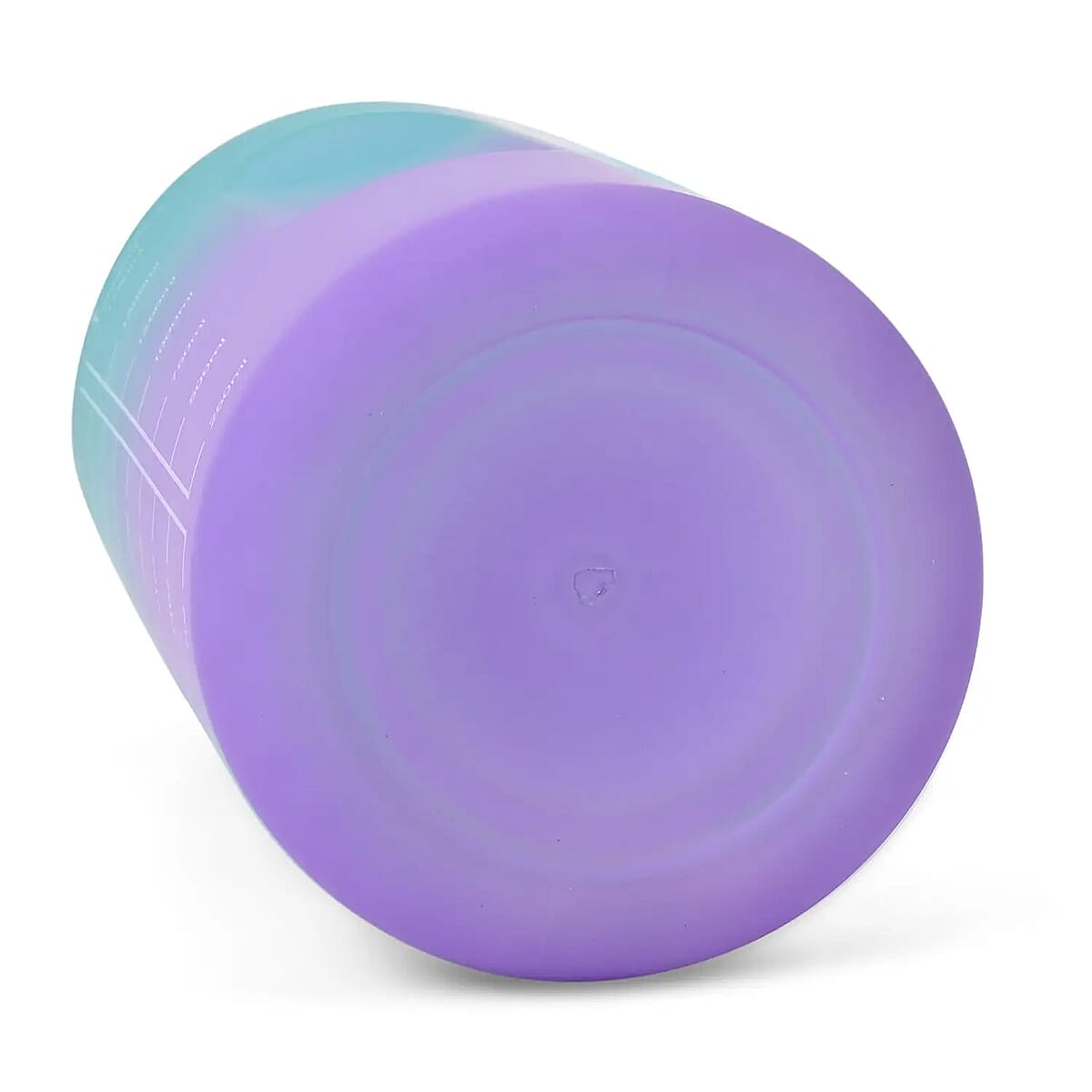 Plastic Sport Water Bottle with Portable Handle 2 Color Rubber Coating 64oz image number 5