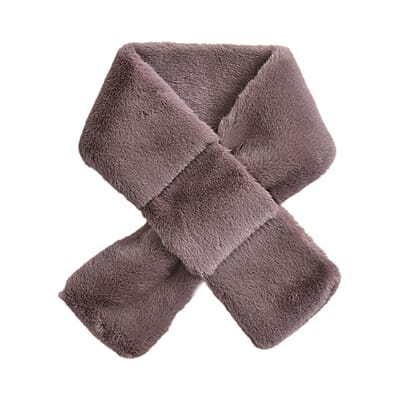 Brown 2pcs Faux Fur Earmuff and Scarf