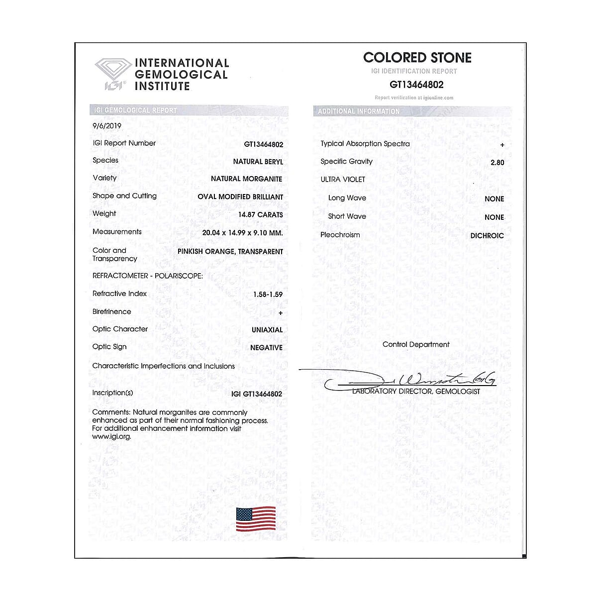 Certified & Appraised AAAA Marropino Morganite (Ovl Free Size) 14.50 ctw image number 3