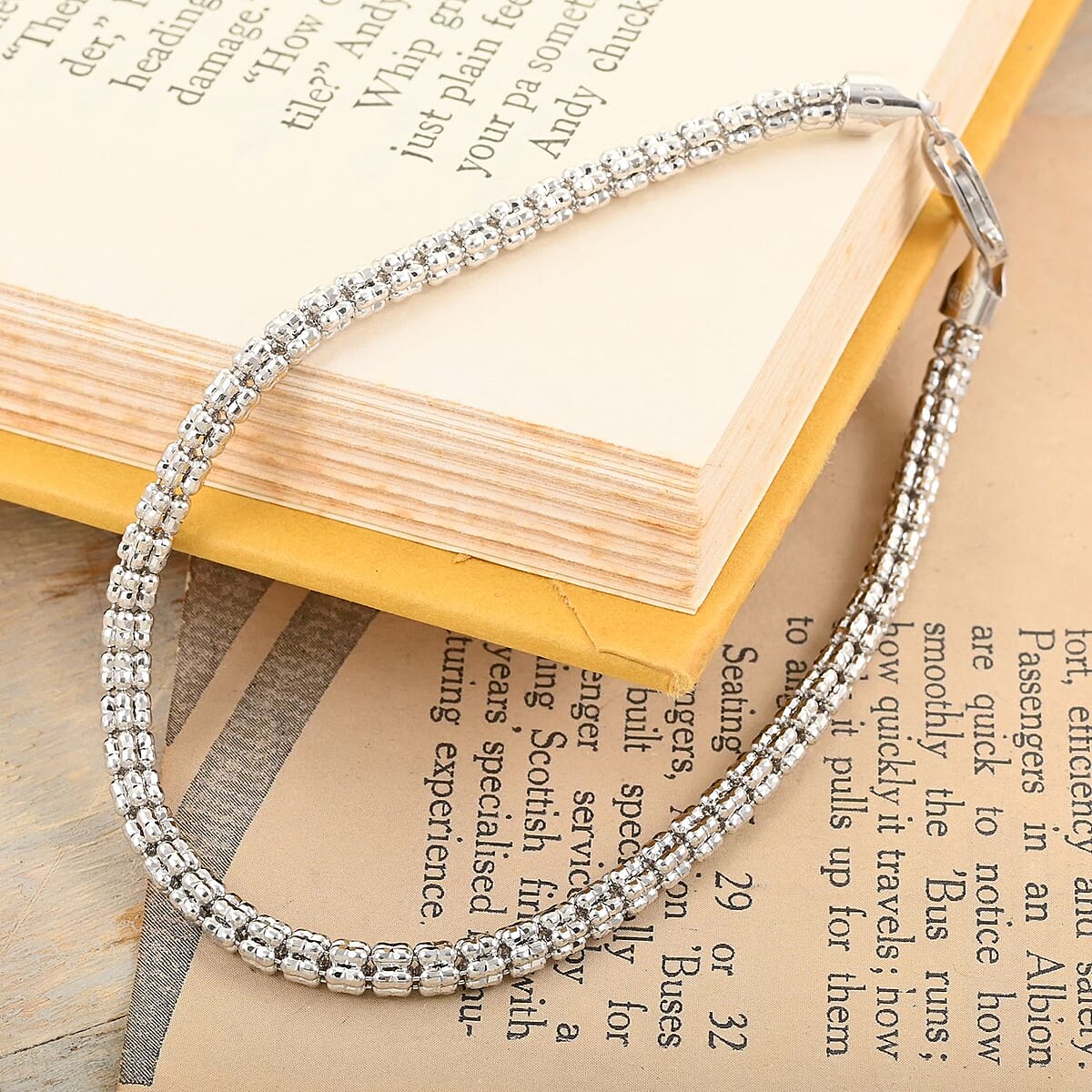 10K White Gold 3mm Ice Chain Bracelet (7.50 In) 6.20 Grams image number 1