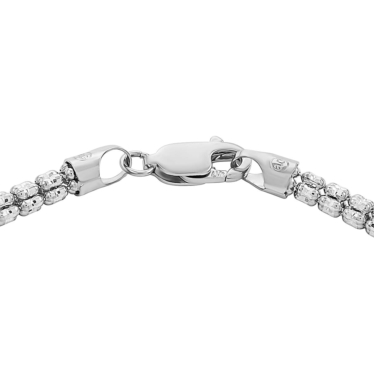 10K White Gold 3mm Ice Chain Bracelet (7.50 In) 6.20 Grams image number 3