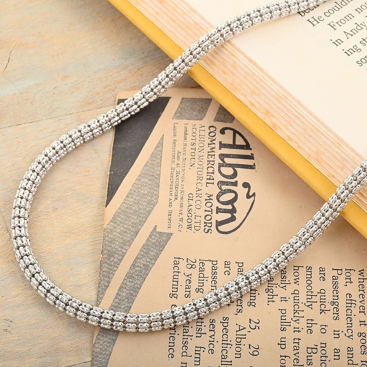 10K White Gold 4.5mm Ice Chain Necklace 18 Inches 21 Grams image number 1