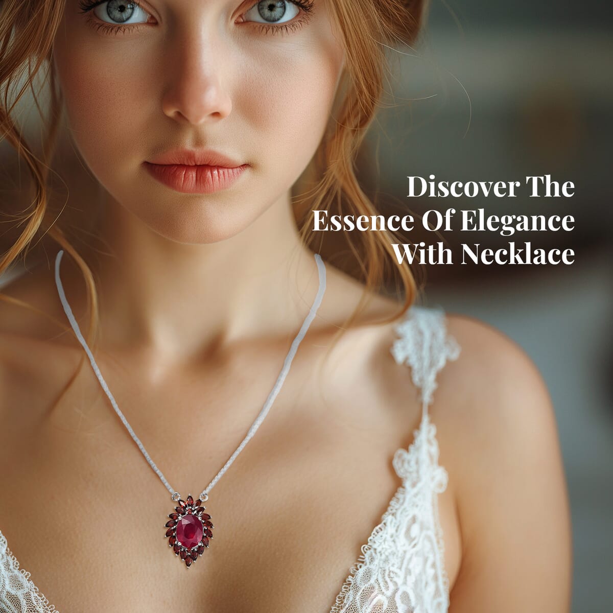 Niassa Ruby (FF) and Mozambique Garnet Necklace 18 Inches in Platinum Over Sterling Silver 5.90 ctw image number 2