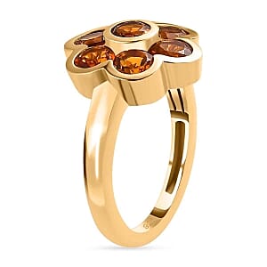 Madeira Brazilian Citrine 1.60 ctw Ring in 14K YG Over Sterling Silver (Size 8)