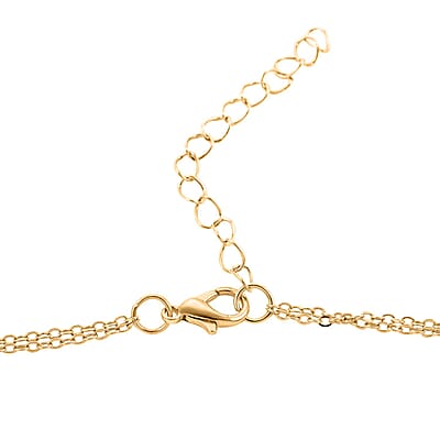 Simulated Blue Topaz, Freshwater Pearl and Austrian Crystal Floral Necklace 20 Inches in Goldtone