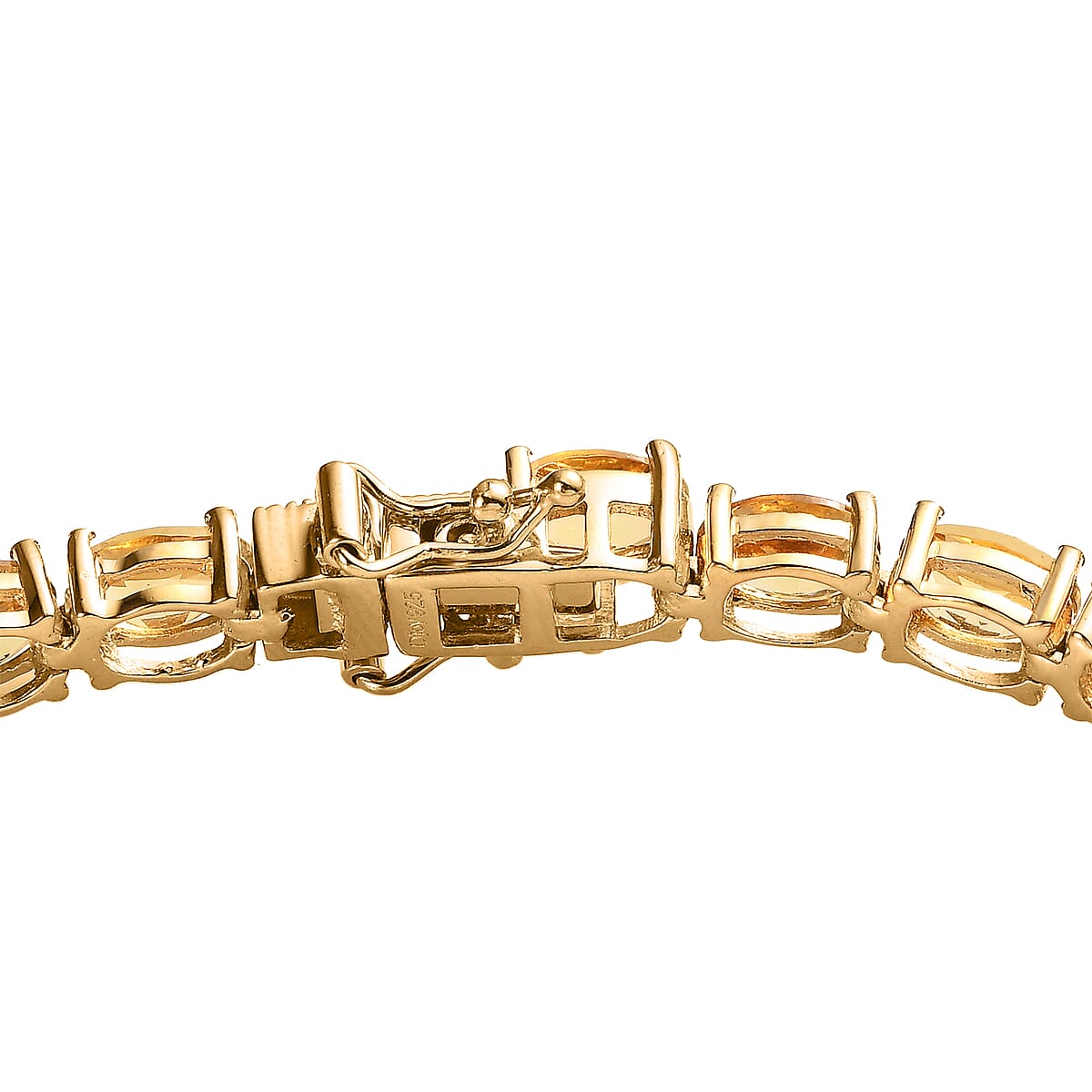 Premium Brazilian Heliodor Tennis Bracelet in Vermeil Yellow Gold Over Sterling Silver (8.00 In) 19.00 ctw image number 3