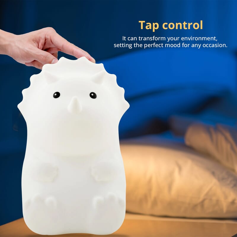LED Color Changing Tap Light Triceratops